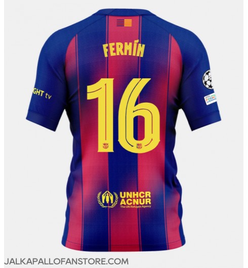 Barcelona Fermin Lopez #16 Kotipaita 2025-26 Lyhythihainen Barcelona Fermin Lopez #16 Kotipaita 2025-26 Lyhythihainen